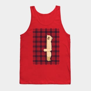 Plaid Bear Lumberjack Osos Tank Top